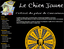 Tablet Screenshot of lechienjaune.fr